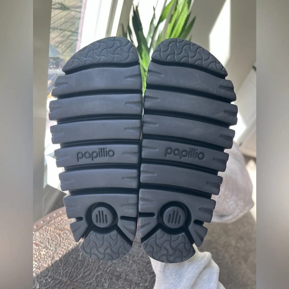 BIRKENSTOCK PAPILLIO ARIZONA CHUNKY BIRKO FLOR SANDALS BLACK 37 6 - Picture 9 of 9